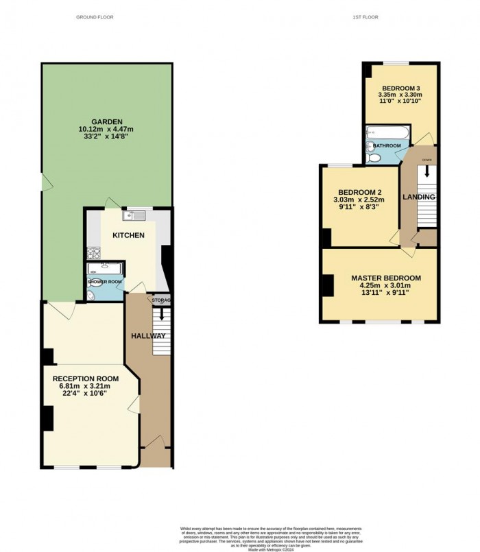 Floorplan for Hewitt Avenue, London