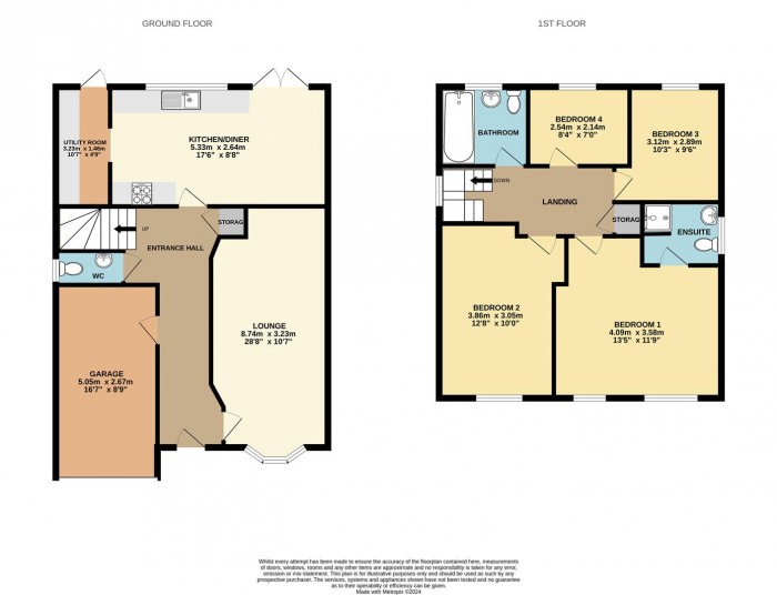 Floorplan for Higgins Road, Cheshunt, Waltham Cross