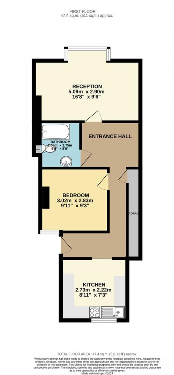 Floorplan for Tower Mews, London