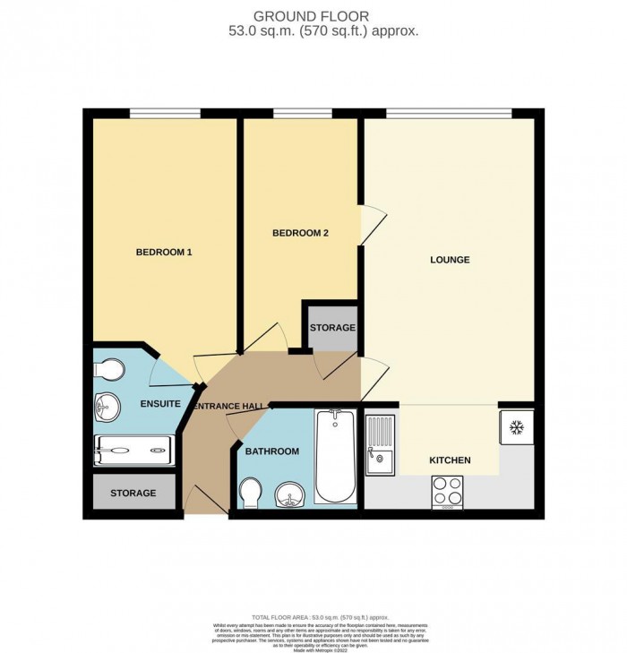 Floorplan for Edinburgh Gate, Harlow