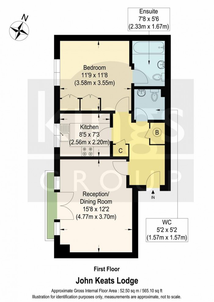 Floorplan for Chase Side Crescent, Enfield