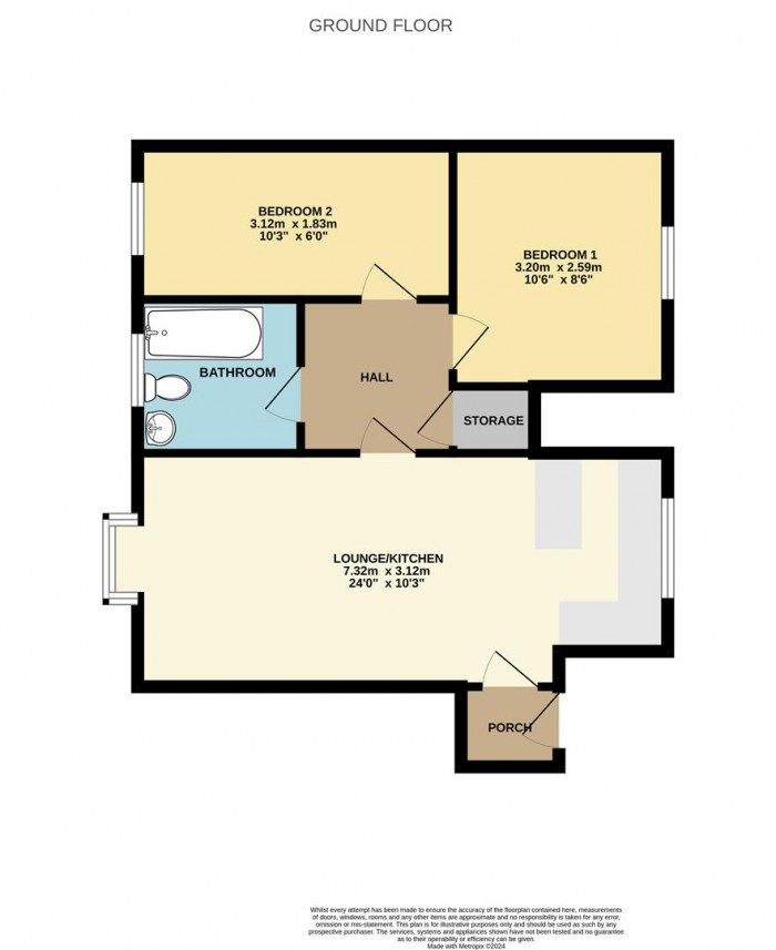 Floorplan for Hollybush Way, West Cheshunt