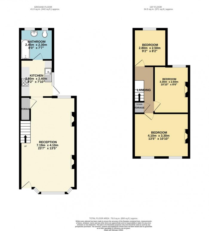 Floorplan for Oakfield Road, London