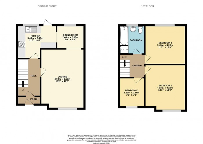 Floorplan for Central Avenue, Waltham Cross