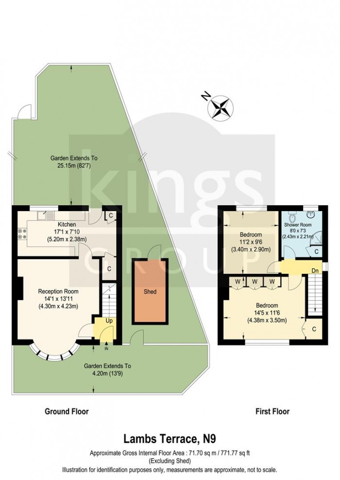 Floorplan for Lambs Terrace, Edmonton, N9