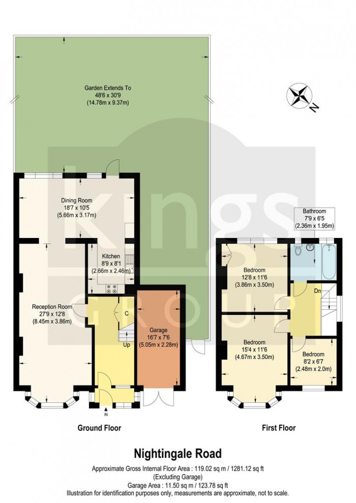 Floorplan for Nightingale Road, Edmonton, N9