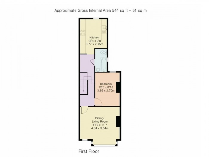 Floorplan for Birkbeck Road, Enfield