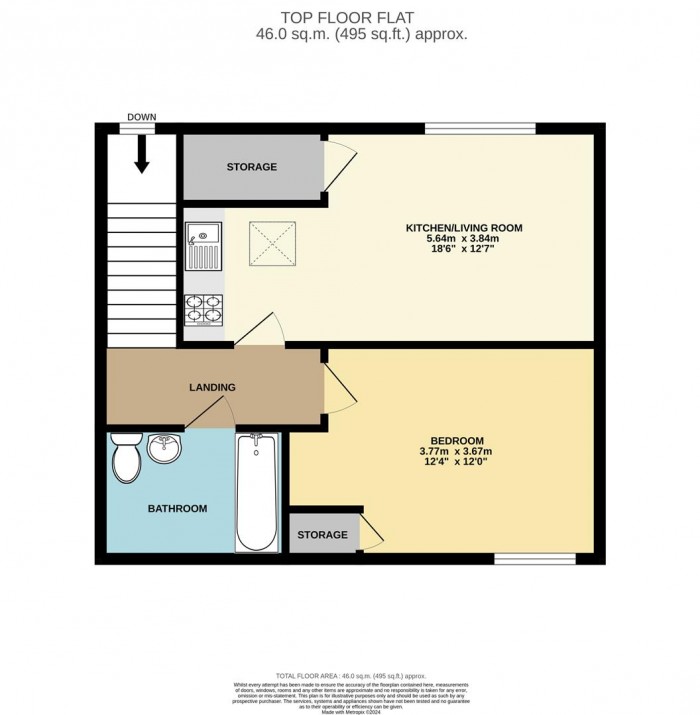 Floorplan for Lansdowne Road, London