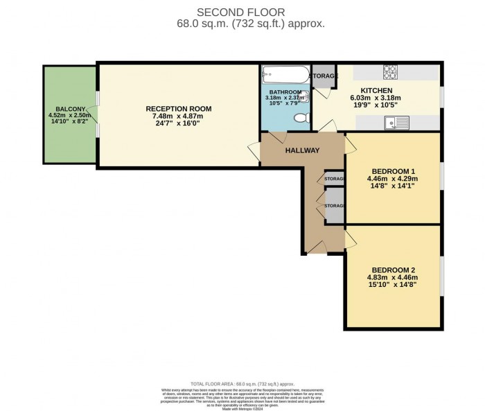 Floorplan for Academia Way, London