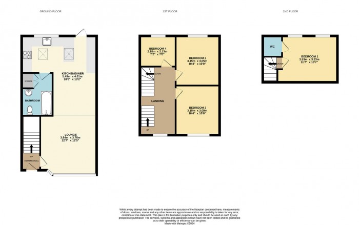 Floorplan for Eastfield Road, Waltham Cross