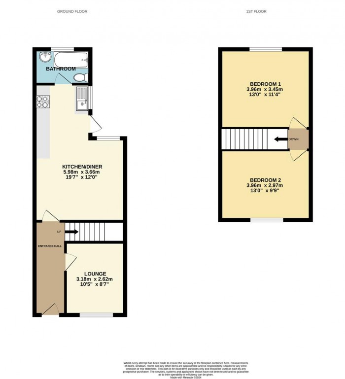 Floorplan for Park Road, Waltham Cross