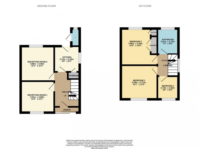 Floorplan for St. Lukes Avenue, Enfield