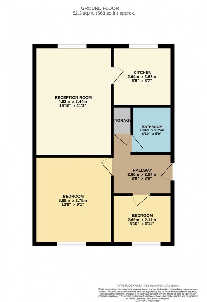 Floorplan for Liden Close, London