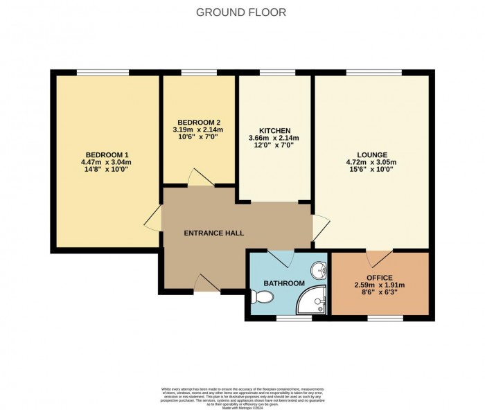 Floorplan for Wavell Close, Cheshunt, Waltham Cross