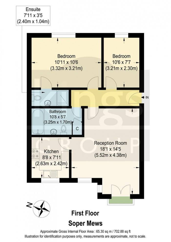 Floorplan for Soper Mews, Enfield- Chain Free