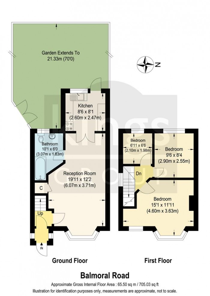 Floorplan for Balmoral Road, Enfield