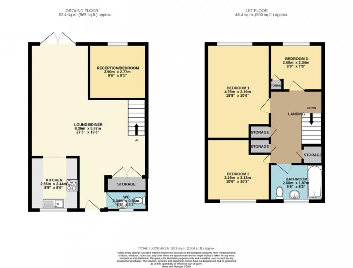 Floorplan for Berecroft, Harlow