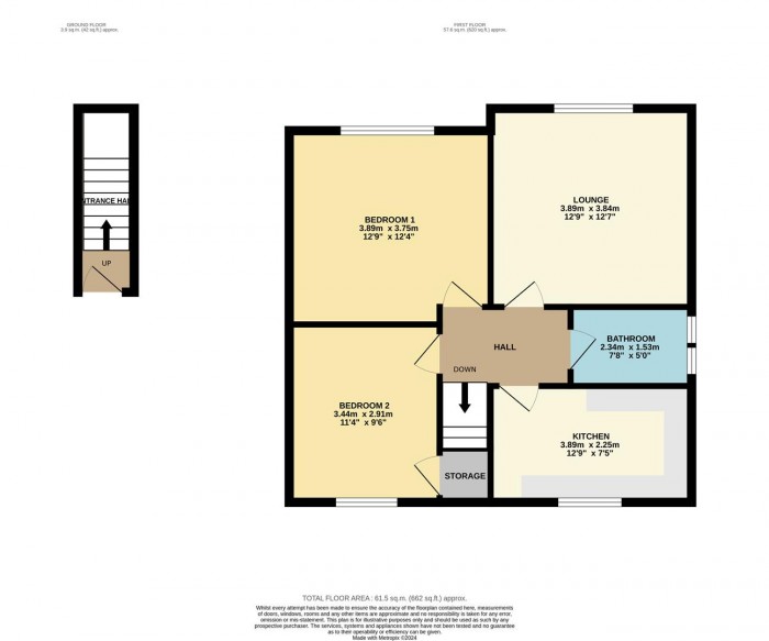 Floorplan for Rowland Hill Court, Baldock Road, Buntingford