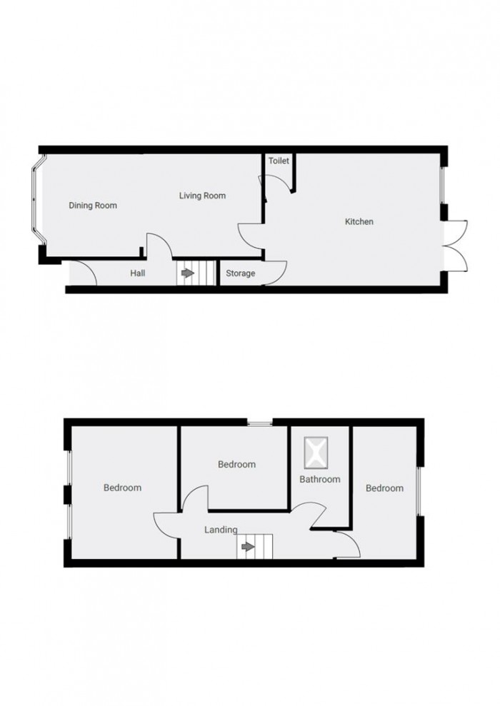 Floorplan for Ruskin Avenue, Waltham Abbey