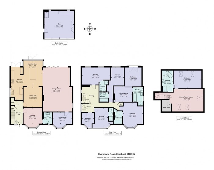 Floorplan for Churchgate Road, Cheshunt, Waltham Cross