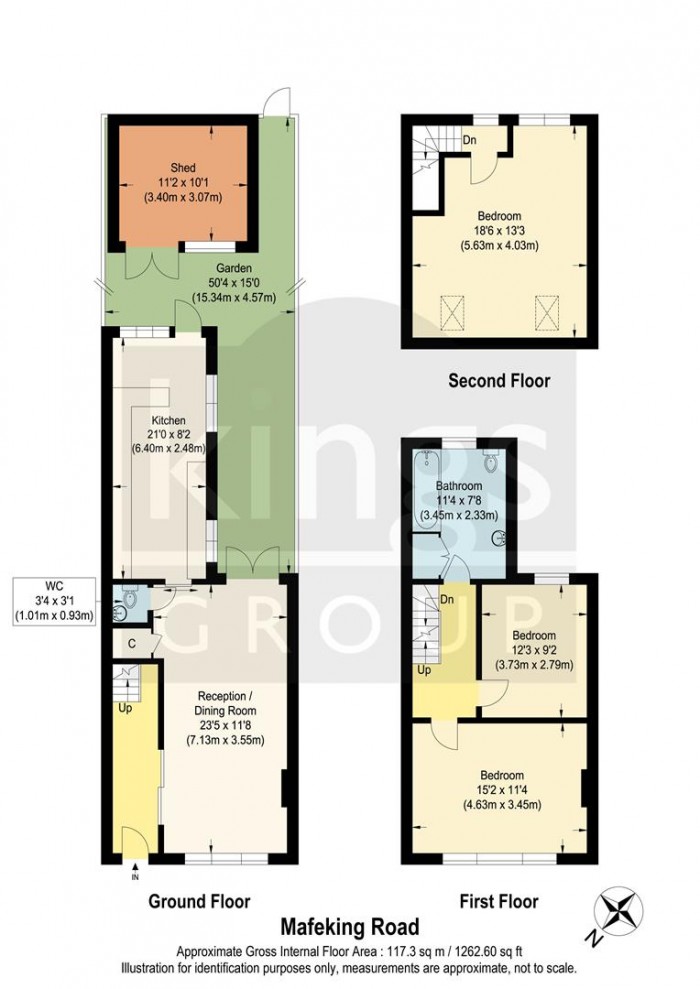 Floorplan for Mafeking Road, Enfield