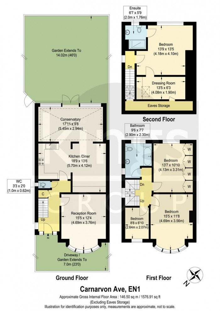 Floorplan for Carnarvon Avenue, Enfield