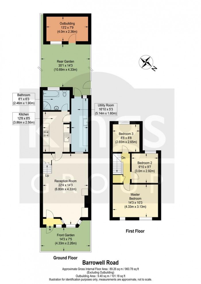 Floorplan for Barrowell Green, London