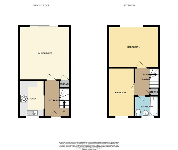 Floorplan for Coalport Close, Church Langley