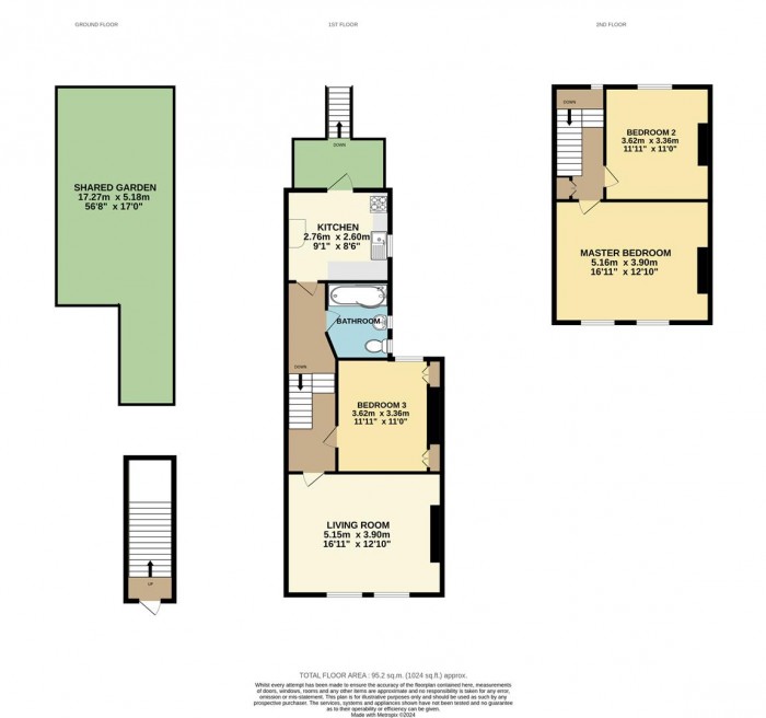 Floorplan for North Grove, London