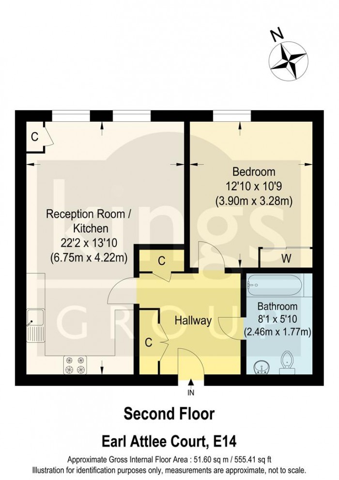 Floorplan for Wharf Lane, London