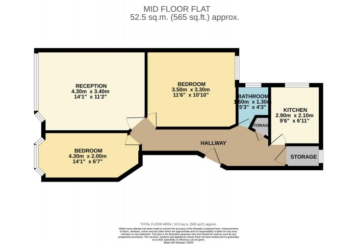 Floorplan for Lea Bridge Road, London