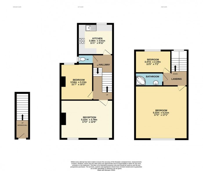 Floorplan for Carisbrooke Road, Walthamstow