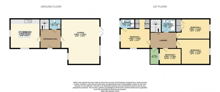 Floorplan for Woodland Way, Newhall, Harlow