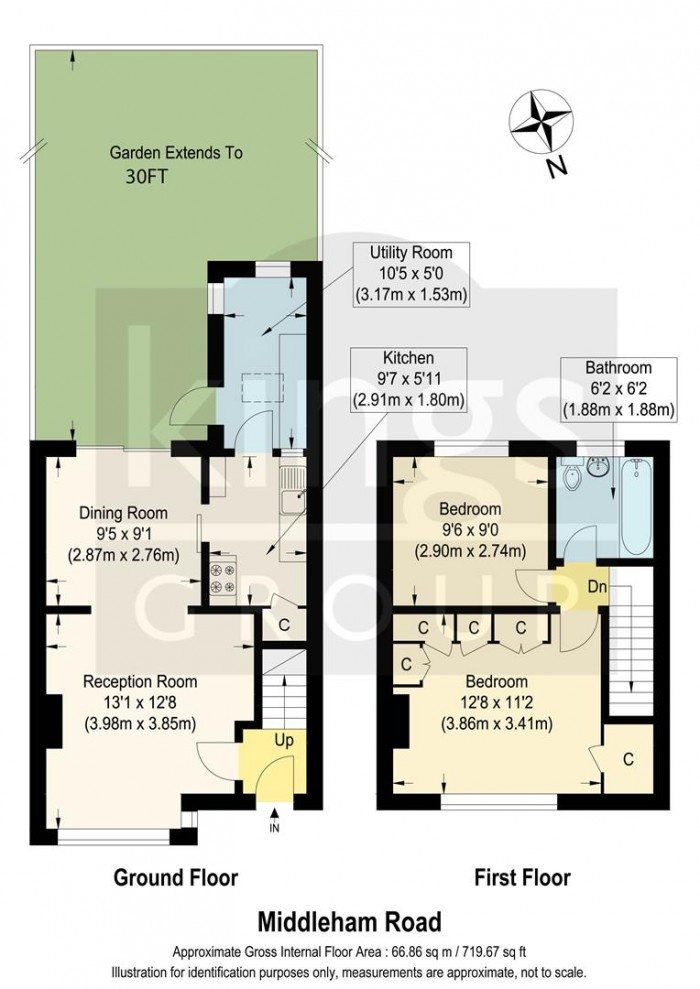 Floorplan for Middleham Road, Edmonton, N18