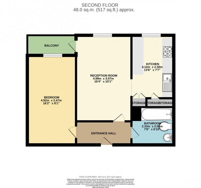 Floorplan for Perry Court, London