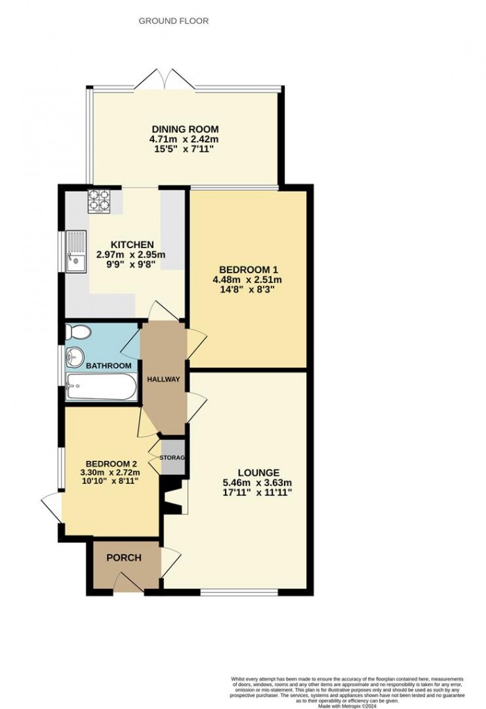 Floorplan for Bonney Grove, Goffs Oak, Waltham Cross