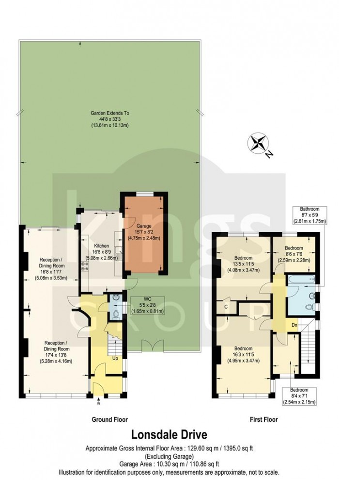 Floorplan for Lonsdale Drive, Enfield