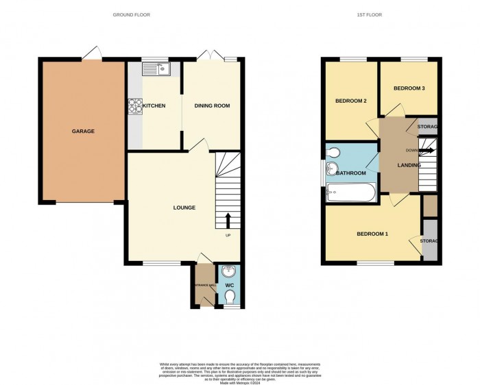 Floorplan for Malkin Drive, Church Langley, Harlow