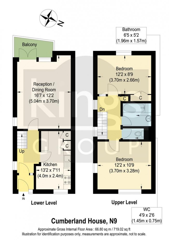 Floorplan for Cumberland House, Edmonton, N9