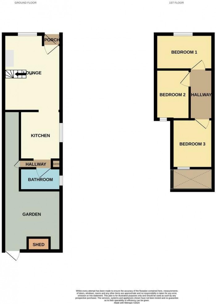 Floorplan for Greenfield Street, Waltham Abbey