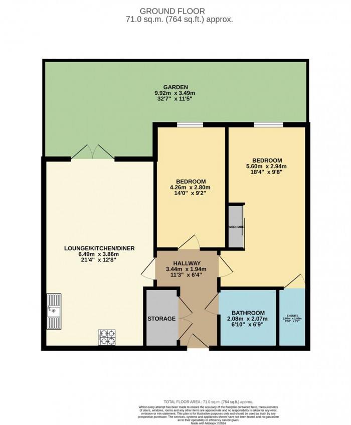 Floorplan for Thornbury Way, London