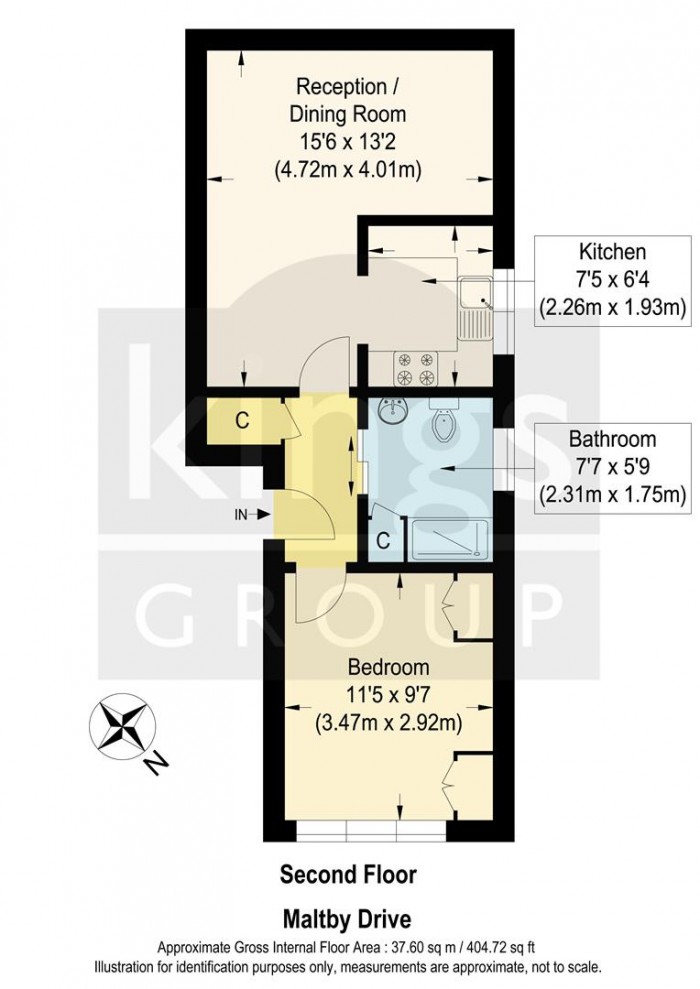 Floorplan for Maltby Drive, Enfield