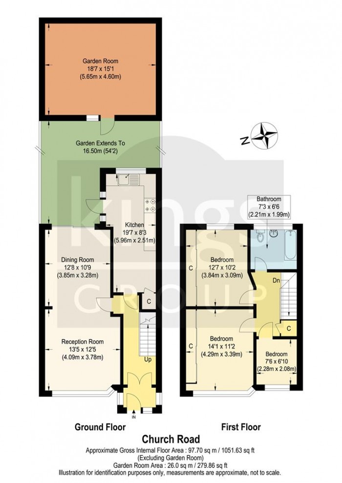 Floorplan for Church Road, Enfield