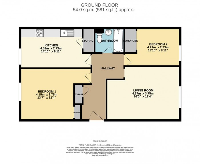 Floorplan for Altair Close., London