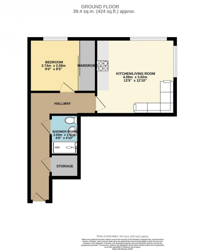 Floorplan for Edinburgh Gate, Harlow