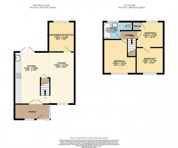 Floorplan for Abbotsweld, Harlow