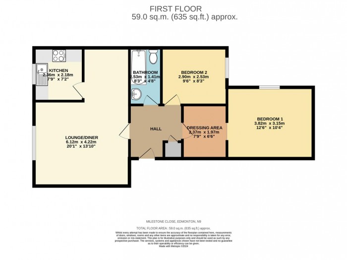 Floorplan for Milestone Close, Edmonton, N9