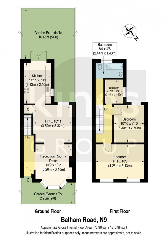 Floorplan for Balham Road, Edmonton, N9