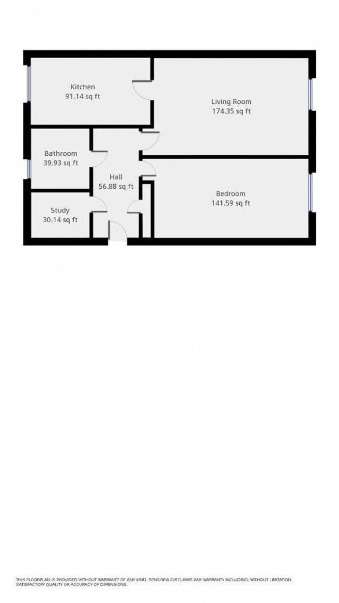 Floorplan for Winters Way, Waltham Abbey