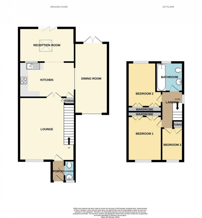 Floorplan for Heathcote Gardens, Church Langley